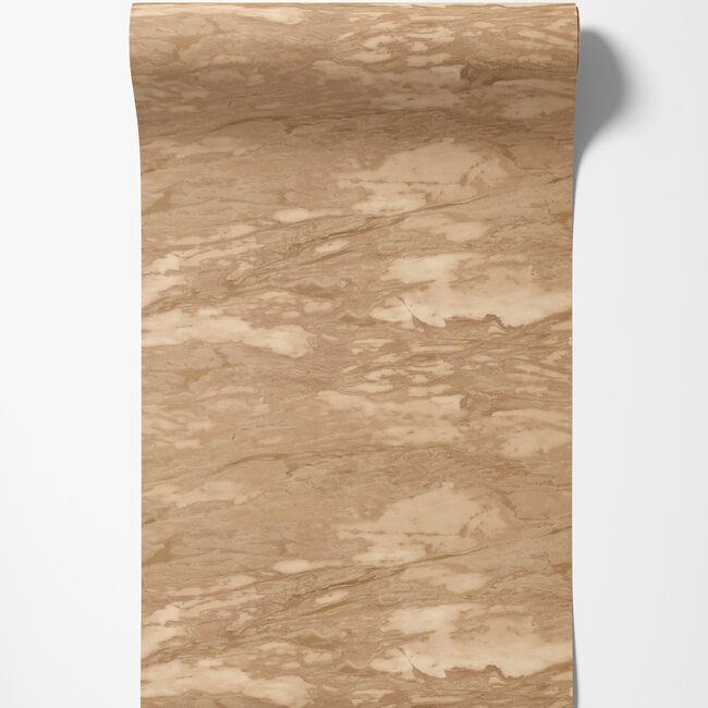 Dutch Wallcoverings Dutch Wallcoverings - FC Roberto Cavalli 9- marmer l.brn - Vliesbehang - 10m x 106cm - 21029