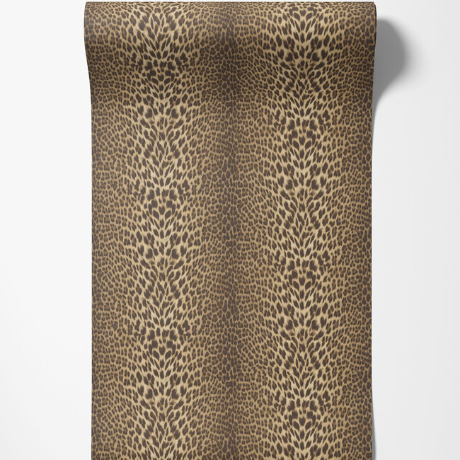 Dutch Wallcoverings Dutch Wallcoverings - FC Roberto Cavalli 9- panter bruin - Vliesbehang - 10m x 106cm - 21041