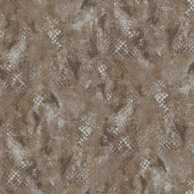 Dutch Wallcoverings Dutch Wallcoverings - FC Roberto Cavalli 9- dessin bruin - Vliesbehang - 10m x 106cm - 21058