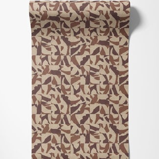 Dutch Wallcoverings Dutch Wallcoverings - FC Roberto Cavalli 9- blok bei/brn - 21061