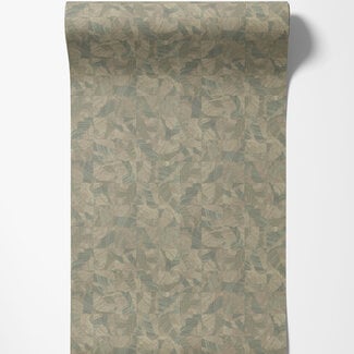 Dutch Wallcoverings Dutch Wallcoverings - FC Roberto Cavalli 9- blok grn/bei - 21067