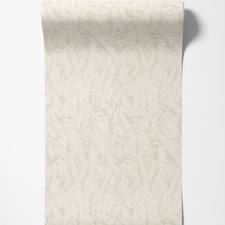 Dutch Wallcoverings Dutch Wallcoverings - FC Roberto Cavalli 9- bladeren wit - 21072