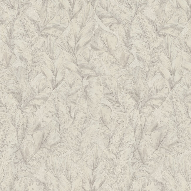 Dutch Wallcoverings Dutch Wallcoverings - FC Roberto Cavalli 9- bladeren beige - Vliesbehang - 10m x 106cm - 21074