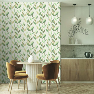 Dutch Wallcoverings Dutch Wallcoverings - Serenity - Smooth Misty Green - SY27552