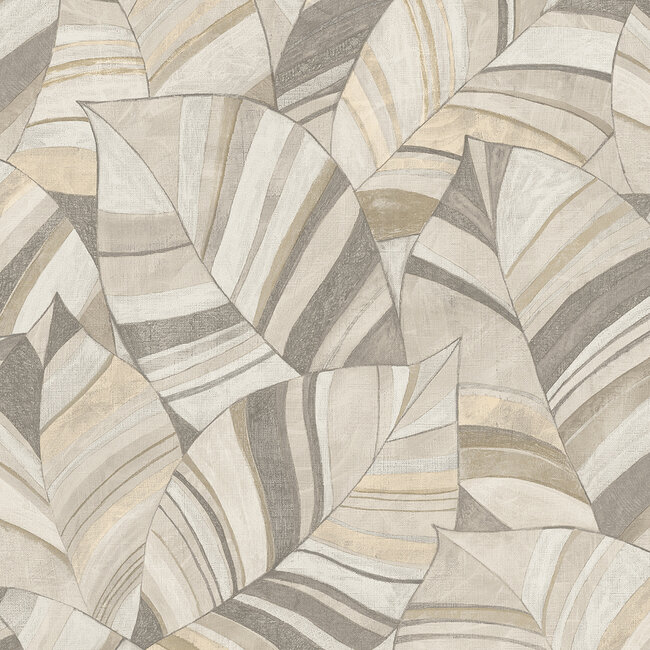 Dutch Wallcoverings Dutch Wallcoverings - Serenity - Native Leaves Beige - Vliesbehang - 10m x 53cm - SY27561