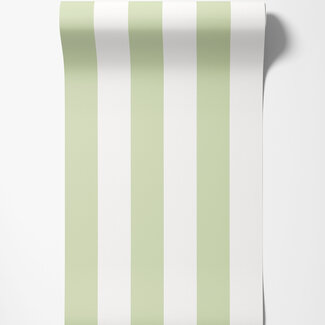 Dutch Wallcoverings Dutch Wallcoverings - FC Simply Stripes - Bloc Stripe Fennel - SIS50104W