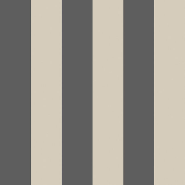 Dutch Wallcoverings Dutch Wallcoverings - FC Simply Stripes - Bloc Stripe Onyx - Vliesbehang - 10m x 50cm - SIS50106W