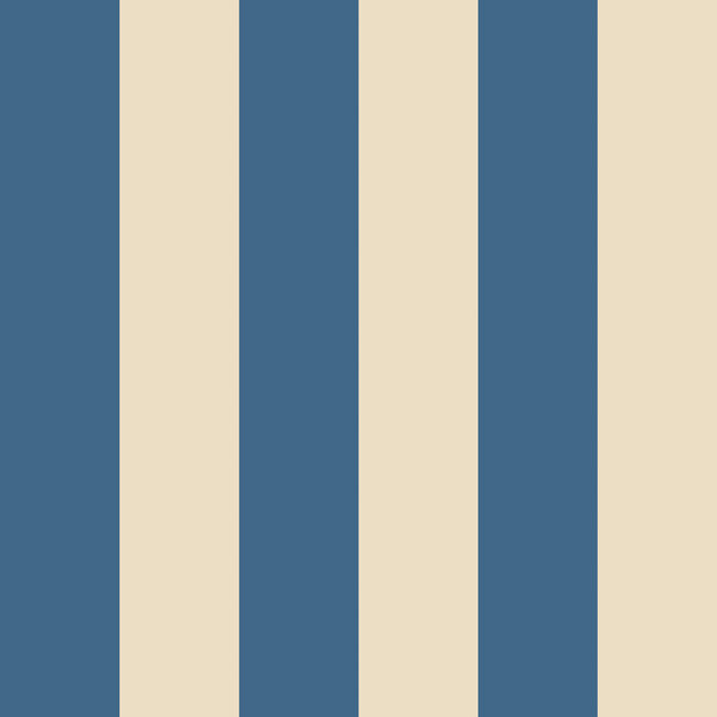 Dutch Wallcoverings Dutch Wallcoverings - FC Simply Stripes - Bloc Stripe Indigo - Vliesbehang - 10m x 50cm - SIS50107W