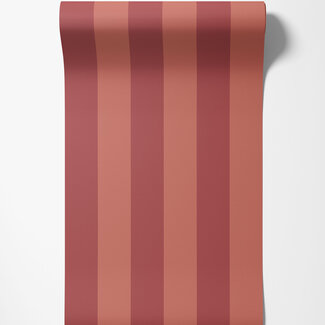 Dutch Wallcoverings Dutch Wallcoverings - FC Simply Stripes - Bloc Stripe Ruby - SIS50110W