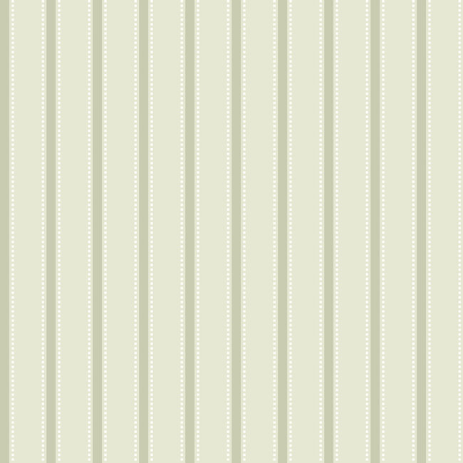 Dutch Wallcoverings Dutch Wallcoverings - FC Simply Stripes - Ticking Stripe Sage - Vliesbehang - 10m x 50cm - SIS50111W