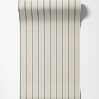 Dutch Wallcoverings Dutch Wallcoverings - FC Simply Stripes - Ticking Stripe Elephant - SIS50116W