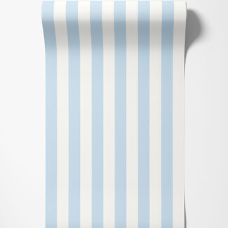 Dutch Wallcoverings Dutch Wallcoverings - FC Simply Stripes - Candy Stripe Baby Blue - SIS50122W