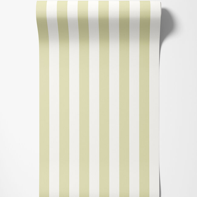 Dutch Wallcoverings Dutch Wallcoverings - FC Simply Stripes - Candy Stripe Laurel - Vliesbehang - 10m x 50cm - SIS50123W