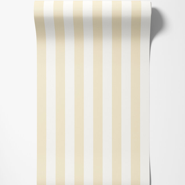 Dutch Wallcoverings Dutch Wallcoverings - FC Simply Stripes - Candy Stripe Eggshell - Vliesbehang - 10m x 50cm - SIS50124W