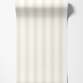 Dutch Wallcoverings Dutch Wallcoverings - FC Simply Stripes - Candy Stripe Parchment - SIS50125W