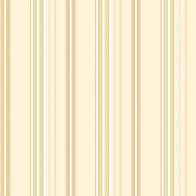 Dutch Wallcoverings Dutch Wallcoverings - FC Simply Stripes - Ribbon Stripe Pear - Vliesbehang - 10m x 50cm - SIS50128W