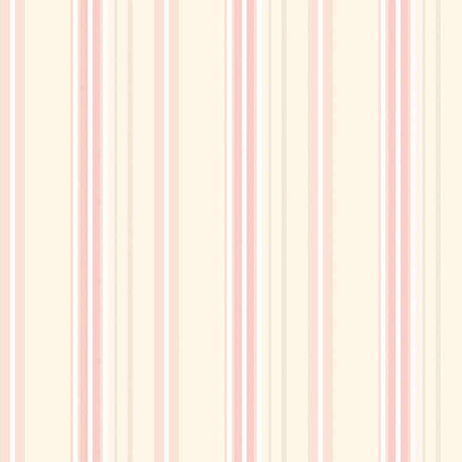 Dutch Wallcoverings Dutch Wallcoverings - FC Simply Stripes - Ribbon Stripe Blossom - Vliesbehang - 10m x 50cm - SIS50129W