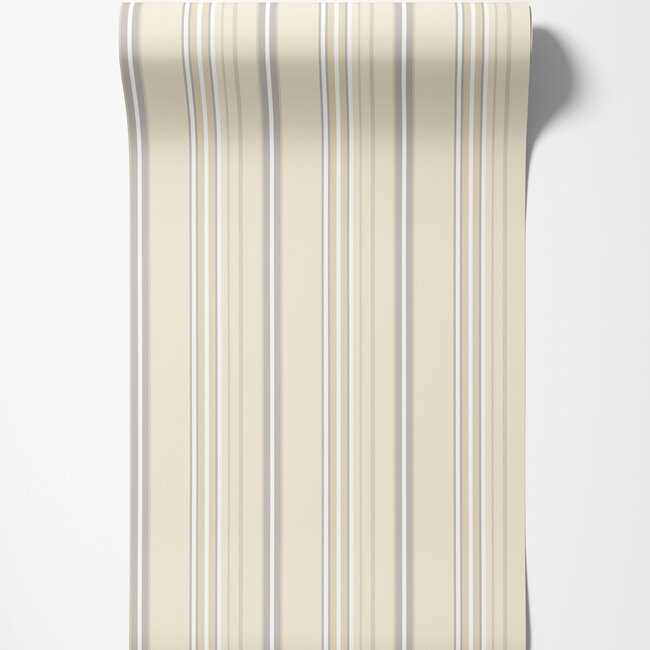 Dutch Wallcoverings Dutch Wallcoverings - FC Simply Stripes - Ribbon Stripe Seal - Vliesbehang - 10m x 50cm - SIS50131W