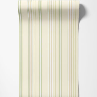 Dutch Wallcoverings Dutch Wallcoverings - FC Simply Stripes - Ribbon Stripe Fennel - SIS50132W