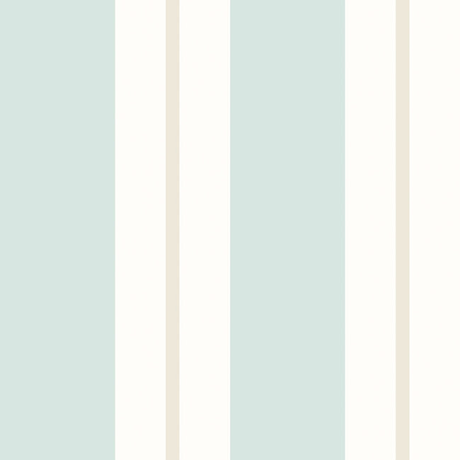 Dutch Wallcoverings Dutch Wallcoverings - FC Simply Stripes - Wide Stripe Seafoam - Vliesbehang - 10m x 50cm - SIS50134W