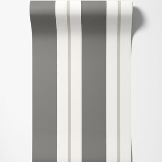 Dutch Wallcoverings Dutch Wallcoverings - FC Simply Stripes - Wide Stripe Charcoal - SIS50138W