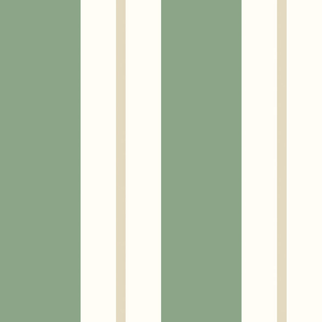 Dutch Wallcoverings Dutch Wallcoverings - FC Simply Stripes - Wide Stripe Moss - Vliesbehang - 10m x 50cm - SIS50140W