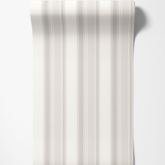 Dutch Wallcoverings Dutch Wallcoverings - FC Simply Stripes - Bar Stripe Dove - Vliesbehang - 10m x 50cm - SIS50152W