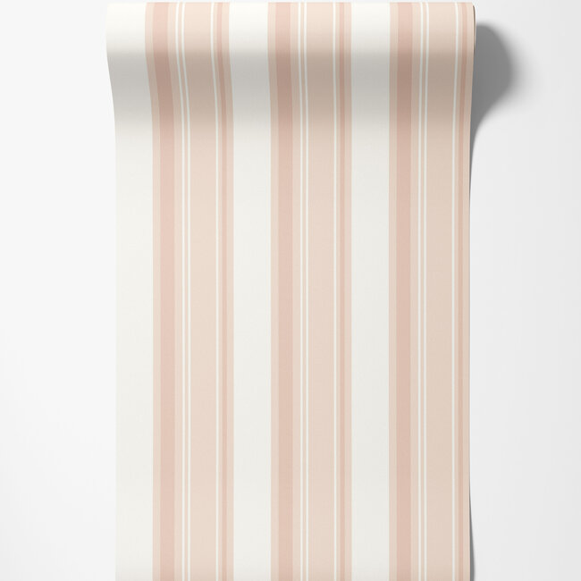 Dutch Wallcoverings Dutch Wallcoverings - FC Simply Stripes - Bar Stripe Plaster - Vliesbehang - 10m x 50cm - SIS50153W
