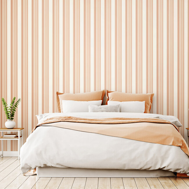 Dutch Wallcoverings Dutch Wallcoverings - FC Simply Stripes - Bar Stripe Plaster - Vliesbehang - 10m x 50cm - SIS50153W