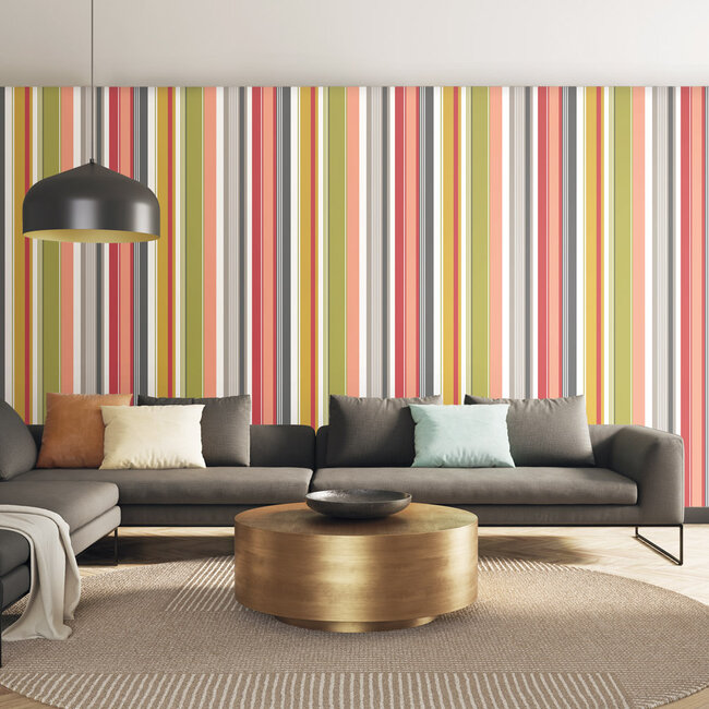 Dutch Wallcoverings Dutch Wallcoverings - FC So Stripey - Barcode Ocean - Vliesbehang - 10m x 50cm - STR50101W