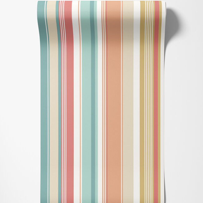 Dutch Wallcoverings Dutch Wallcoverings - FC So Stripey - Barcode Candy - Vliesbehang - 10m x 50cm - STR50105W