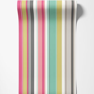 Dutch Wallcoverings Dutch Wallcoverings - FC So Stripey - Barcode Tapestry Mix - STR50106W