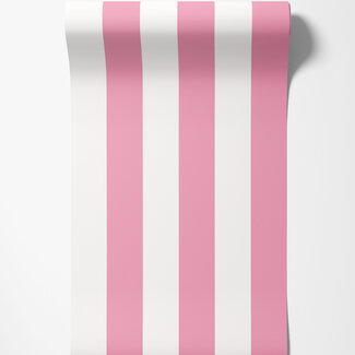 Dutch Wallcoverings Dutch Wallcoverings - FC So Stripey - Bloc Stripe Bubblegum - STR50112W