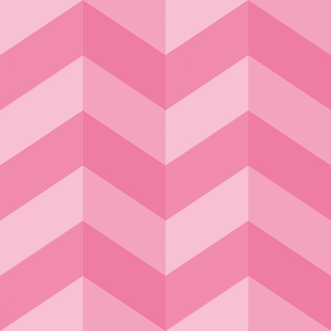 Dutch Wallcoverings Dutch Wallcoverings - FC So Stripey - Illusion Chevron Fuchsia - Vliesbehang - 10m x 50cm - STR50132W