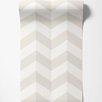 Dutch Wallcoverings Dutch Wallcoverings - FC So Stripey - Illusion Chevron Coconut Pop - STR50135W