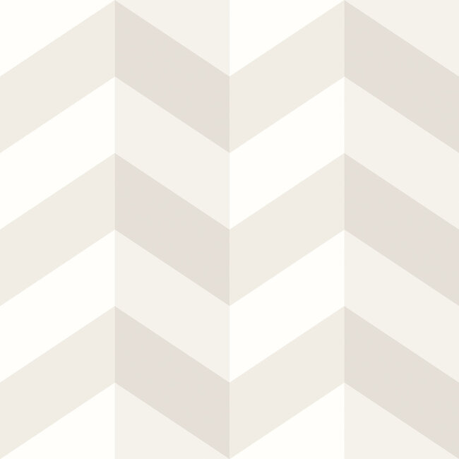 Dutch Wallcoverings Dutch Wallcoverings - FC So Stripey - Illusion Chevron Coconut Pop - Vliesbehang - 10m x 50cm - STR50135W