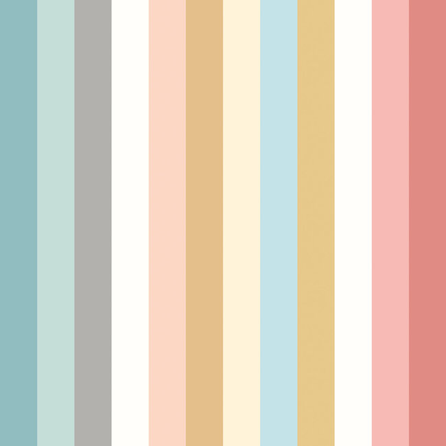 Dutch Wallcoverings Dutch Wallcoverings - FC So Stripey - Kaleidoscope Mix - Vliesbehang - 10m x 50cm - STR50139W