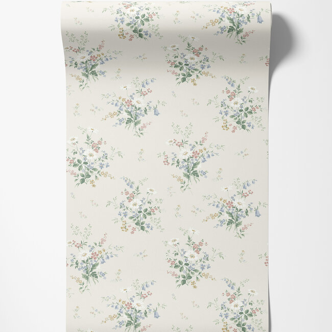 Dutch Wallcoverings Dutch Wallcoverings - FC Sommarang- Olivia pink - Vliesbehang - 10m x 53cm - 16001