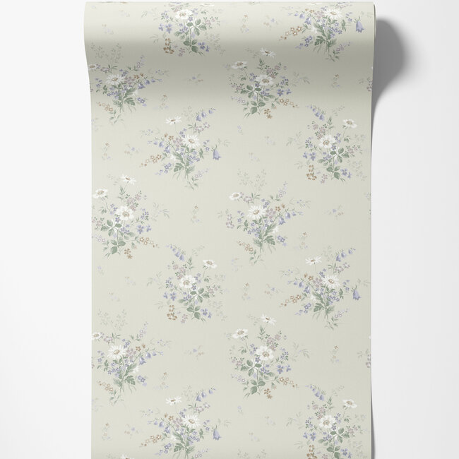 Dutch Wallcoverings Dutch Wallcoverings - FC Sommarang- Olivia soft pink - Vliesbehang - 10m x 53cm - 16002