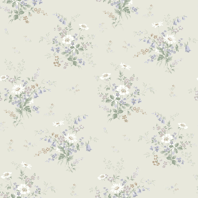 Dutch Wallcoverings Dutch Wallcoverings - FC Sommarang- Olivia soft pink - Vliesbehang - 10m x 53cm - 16002