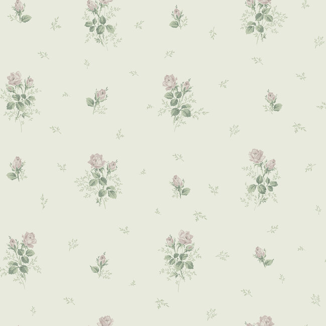 Dutch Wallcoverings Dutch Wallcoverings - FC Sommarang- Rosmarie soft pink - Vliesbehang - 10m x 53cm - 16006