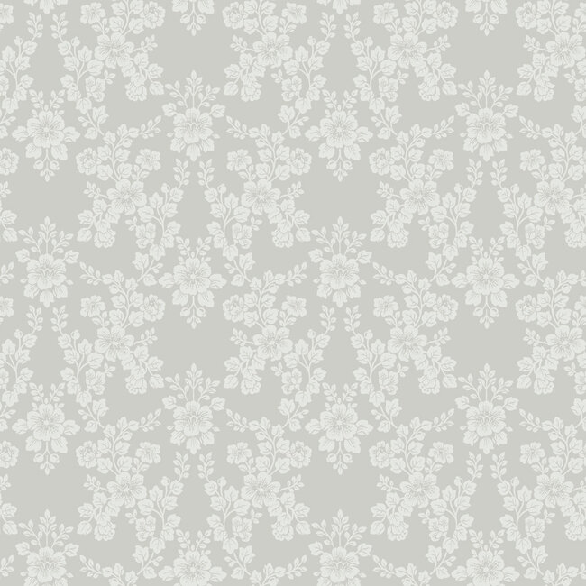 Dutch Wallcoverings Dutch Wallcoverings - FC Sommarang- Rosita grey - Vliesbehang - 10m x 53cm - 16031