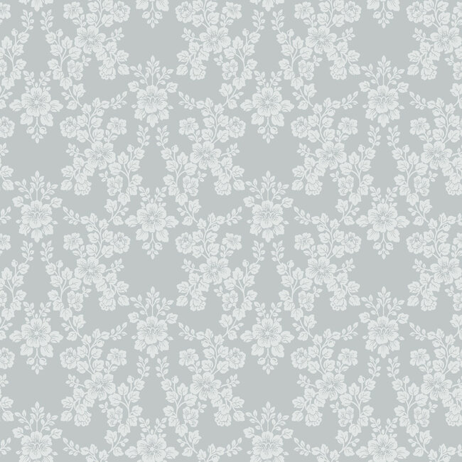 Dutch Wallcoverings Dutch Wallcoverings - FC Sommarang- Rosita blue - Vliesbehang - 10m x 53cm - 16033