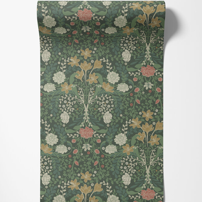 Dutch Wallcoverings Dutch Wallcoverings - FC Sunnano- Frösö Green - Vliesbehang - 10m x 53cm - 24102