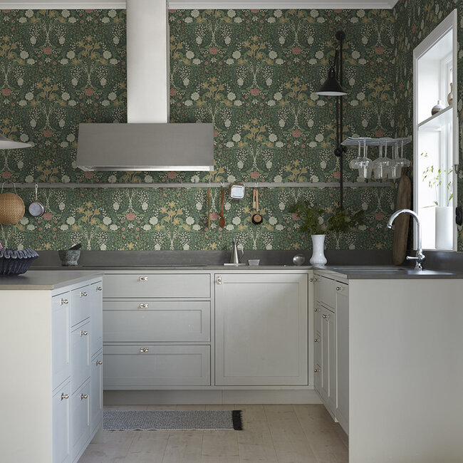 Dutch Wallcoverings Dutch Wallcoverings - FC Sunnano- Frösö Green - Vliesbehang - 10m x 53cm - 24102