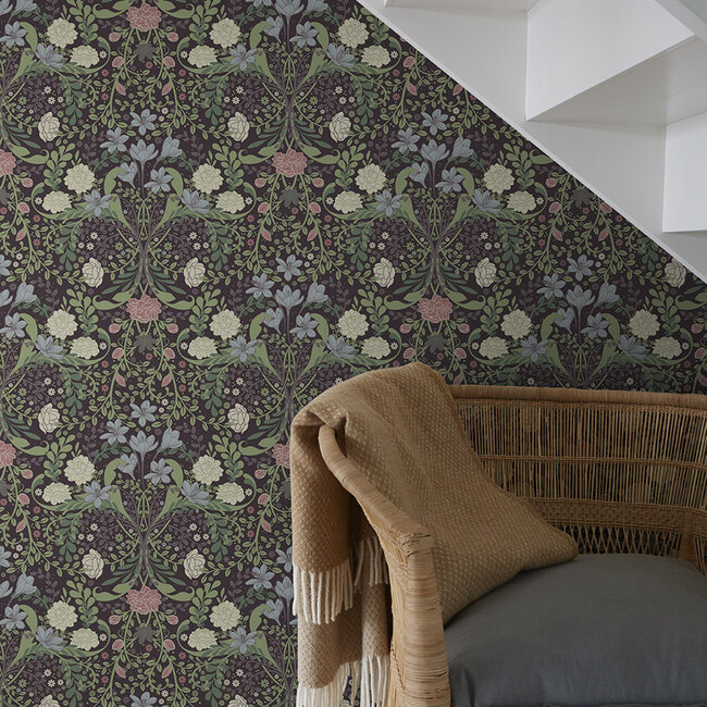 Dutch Wallcoverings Dutch Wallcoverings - FC Sunnano- Frösö Lilac - Vliesbehang - 10m x 53cm - 24103