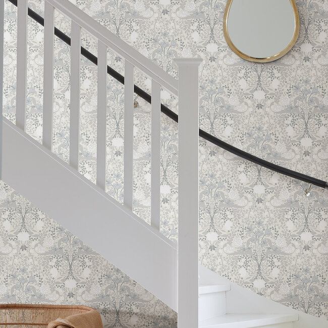 Dutch Wallcoverings Dutch Wallcoverings - FC Sunnano- Frösö White - Vliesbehang - 10m x 53cm - 24107