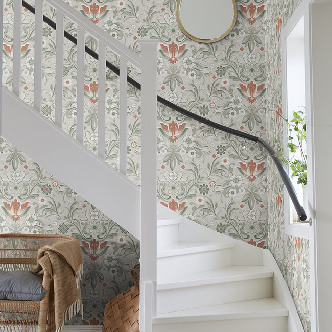 Dutch Wallcoverings Dutch Wallcoverings - FC Sunnano- Östanskär Beige/green - Vliesbehang - 10m x 53cm - 24108