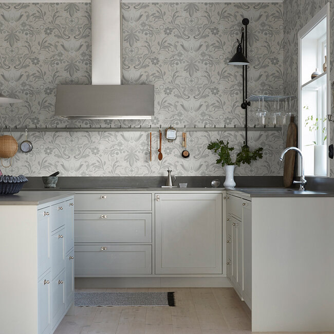 Dutch Wallcoverings Dutch Wallcoverings - FC Sunnano- Östanskär White - Vliesbehang - 10m x 53cm - 24109