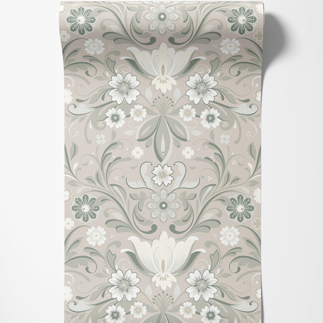 Dutch Wallcoverings Dutch Wallcoverings - FC Sunnano- Östanskär Beige - Vliesbehang - 10m x 53cm - 24112